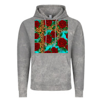Cloud Rock leopard roses seamless pattern Vintage Hoodie - HRA Design Shop