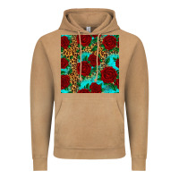 Vintage Camel leopard roses seamless pattern Vintage Hoodie - HRA Design Shop
