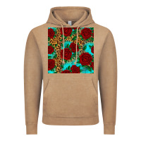 Leopard Roses Seamless Pattern Vintage Hoodie | Teevron