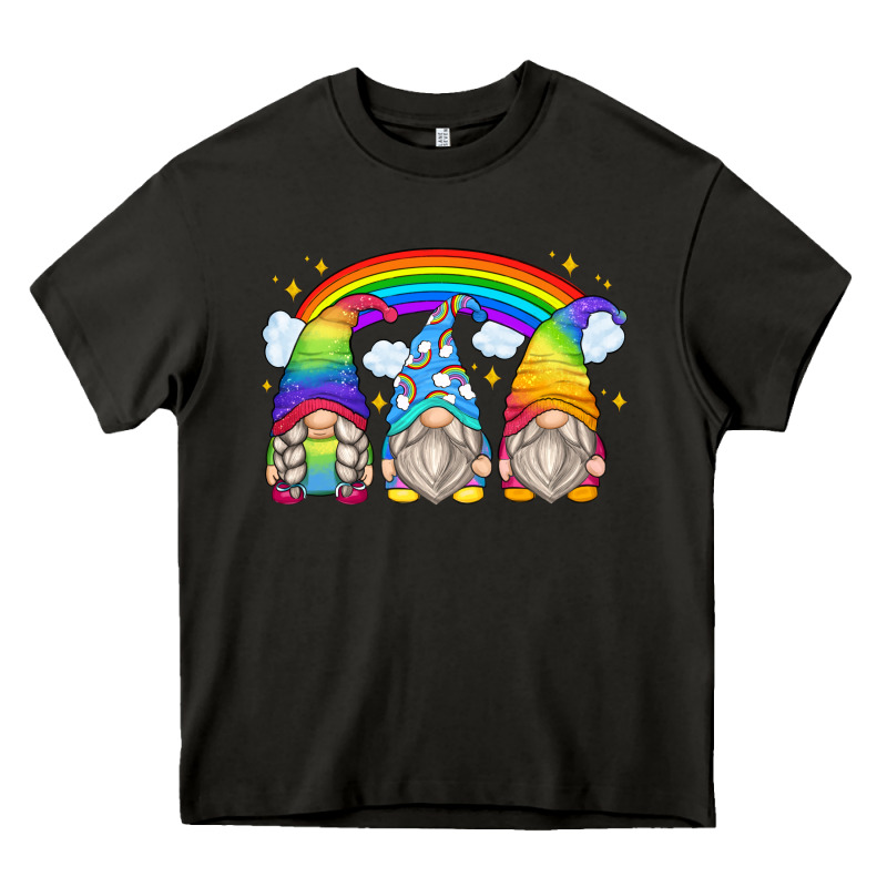 Rainbow Gnomes Heavy Core Tee by Zillion Design Studio | Teevron
