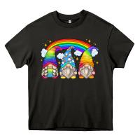 Asphalt rainbow gnomes Heavy Core Tee - Zillion Design Studio