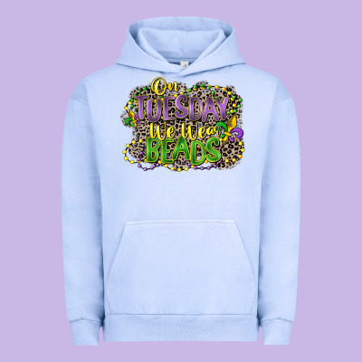 On Tuesday We Wear Beads Urban Hoodie Designed By Cowgirlartshop