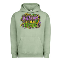 Pigment Oil Green on tuesday we wear beads Urban Hoodie - CowGirlArtShop