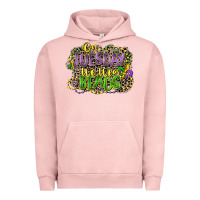 Pigment Salmon on tuesday we wear beads Urban Hoodie - CowGirlArtShop