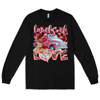 Black loads of love valentines day truck Long Sleeve Tee - NancyCooperArtShop