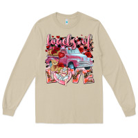 Mushroom loads of love valentines day truck Long Sleeve Tee - NancyCooperArtShop