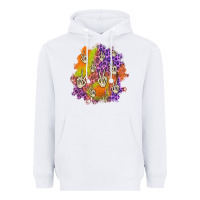 White halloween patch Heavyweight Hoodie - BundleAndBundleShop
