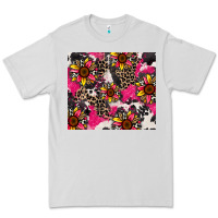 Dove Grey sunflower cowhide Premium Tee - Zillion Design Studio