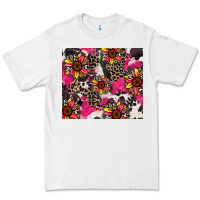 White sunflower cowhide Premium Tee - Zillion Design Studio
