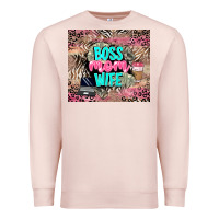 Pale Pink boss mom wife Premium Sweatshirt - LillyAllenDesigns