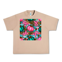 Breast Cancer Awareness With Pumpkins Seamless Pattern Urban Heavy Tee | Teevron