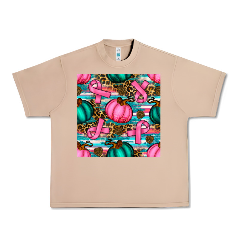 Breast Cancer Awareness With Pumpkins Seamless Pattern Urban Heavy Tee by BundleAndBundleShop | Teevron