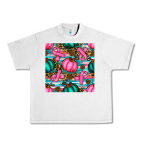 Lunar Rock breast cancer awareness with pumpkins seamless pattern Urban Heavy Tee - BundleAndBundleShop