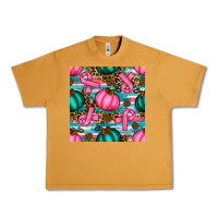 Peanut Butter breast cancer awareness with pumpkins seamless pattern Urban Heavy Tee - BundleAndBundleShop