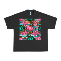 Pigment Black breast cancer awareness with pumpkins seamless pattern Urban Heavy Tee - BundleAndBundleShop