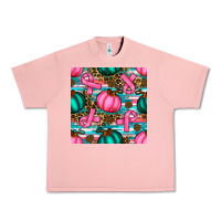Salmon breast cancer awareness with pumpkins seamless pattern Urban Heavy Tee - BundleAndBundleShop