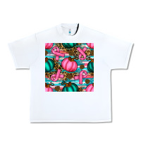 White breast cancer awareness with pumpkins seamless pattern Urban Heavy Tee - BundleAndBundleShop