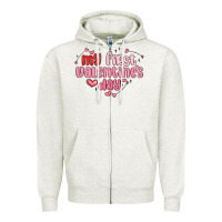 Oatmeal Heather my first valentines day Zipper Hoodie - MaliasSmallBusiness