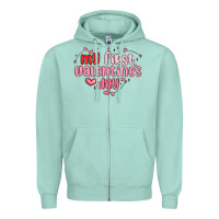 Seafoam my first valentines day Zipper Hoodie - MaliasSmallBusiness