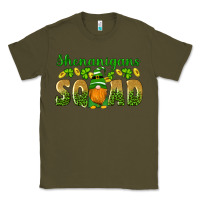 Army Green shenanigans squad gnomes shamrock gold leopard glitter Classic Tee - Artiststas