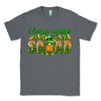 Charcoal Heather shenanigans squad gnomes shamrock gold leopard glitter Classic Tee - Artiststas