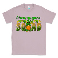 Lilac shenanigans squad gnomes shamrock gold leopard glitter Classic Tee - Artiststas