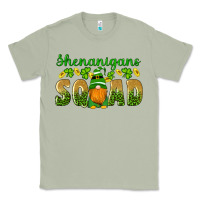 Matcha shenanigans squad gnomes shamrock gold leopard glitter Classic Tee - Artiststas