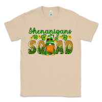 Mushroom shenanigans squad gnomes shamrock gold leopard glitter Classic Tee - Artiststas