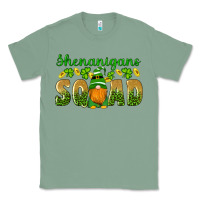 Sage shenanigans squad gnomes shamrock gold leopard glitter Classic Tee - Artiststas