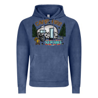 Vintage Denim camp fire squad Vintage Hoodie - CowhideDigitalArt