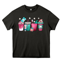 Asphalt dentist coffee cups Heavy Core Tee - texasbilliewilder