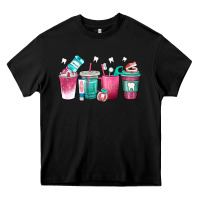 Black dentist coffee cups Heavy Core Tee - texasbilliewilder