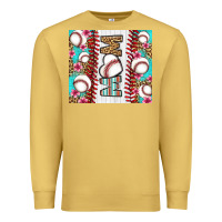 Antique Gold baseball mom Premium Sweatshirt - LillyAllenDesigns