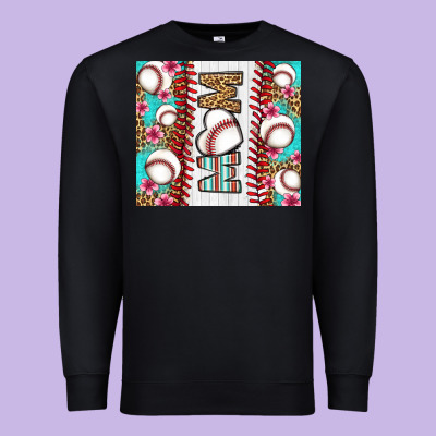 Baseball Mom Premium Sweatshirt Designed By Lillyallendesigns