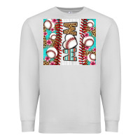 Dove Grey baseball mom Premium Sweatshirt - LillyAllenDesigns
