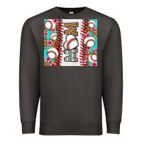 Smoke baseball mom Premium Sweatshirt - LillyAllenDesigns
