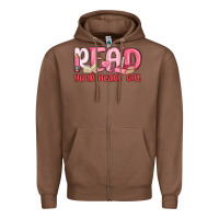 Chestnut read your heart out Zipper Hoodie - MaliasSmallBusiness
