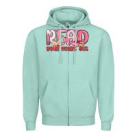 Seafoam read your heart out Zipper Hoodie - MaliasSmallBusiness