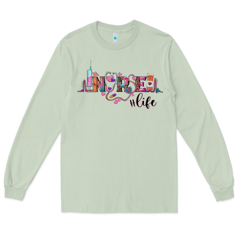 Nurse Life Long Sleeve Tee by BarkalooDesign | Teevron