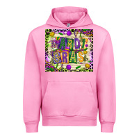 Fuchsia Pink mardi gras Urban Hoodie - CowGirlArtShop