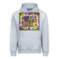 Heather Grey mardi gras Urban Hoodie - CowGirlArtShop