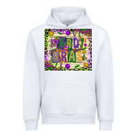 White mardi gras Urban Hoodie - CowGirlArtShop