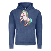 Vintage Denim cute unicorn Vintage Hoodie - FaDigitalArtStudio