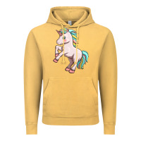 Vintage Mustard cute unicorn Vintage Hoodie - FaDigitalArtStudio