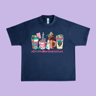 Cerified Nursing Assistant Coffee Cup Urban Heavy Tee Designed By Adodesignshop