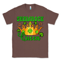 Chestnut shamrock queen crown leopard glitter Classic Tee - Artiststas
