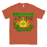 Copper shamrock queen crown leopard glitter Classic Tee - Artiststas