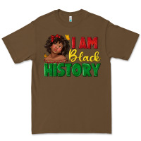 Cacao i am black history with afro black girl Premium Tee - texasbilliewilder