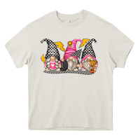 Cream race gnomes Heavy Core Tee - Zillion Design Studio