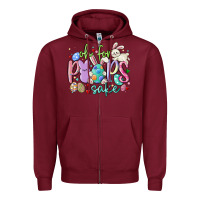 Burgundy oh for the peeps sake Zipper Hoodie - MaliasSmallBusiness